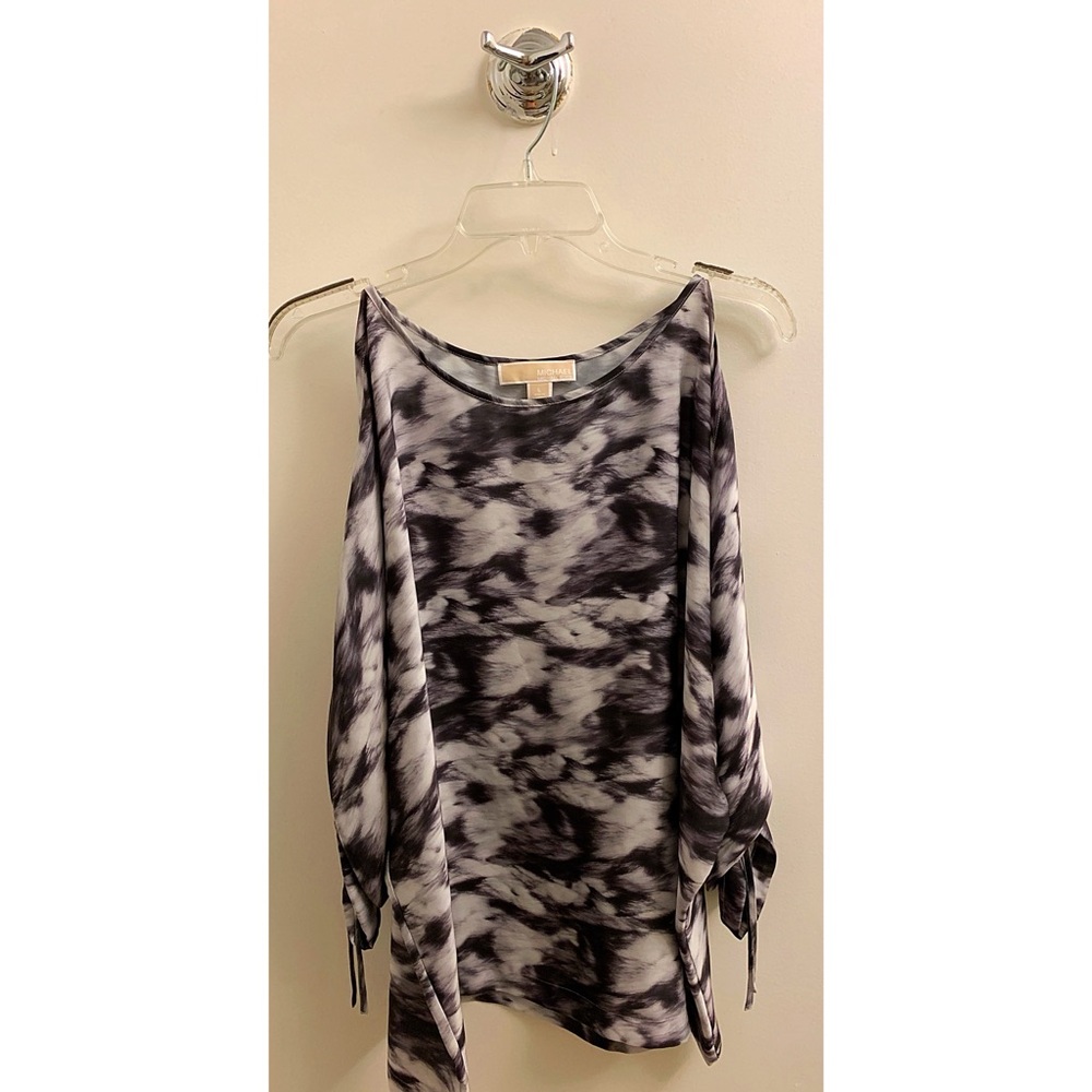 MICHAEL Michael Kors Open Ruched Sleeve Blouse